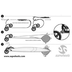 Chariot De Transport SUP SUPWHEELS -Windsurf Soldes I Grande 31093 chariot de transport sup supwheels.net
